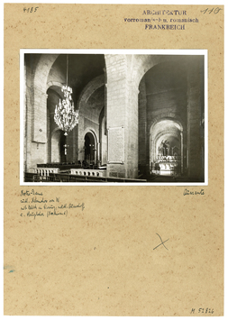Vorschaubild Quarante: Notre-Dame, südlicher Nebenchor von W mit Blick in Vierung